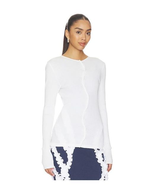 OperaSPORT White Claire Seamless Top