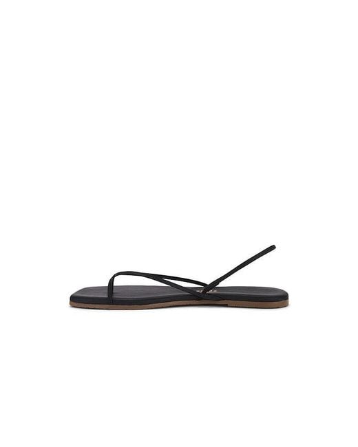 TKEES Black Square Toe Millie Sandal