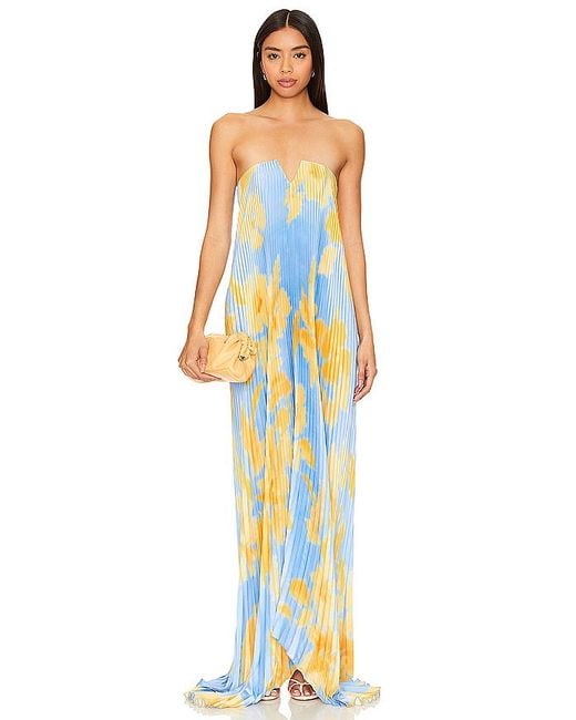 L'idée Blue Tie Gown