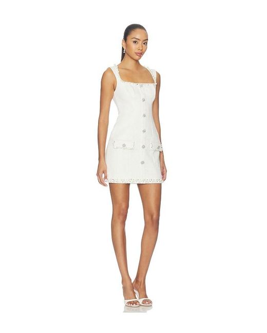 PATBO White Tweed Elsa Mini Dress