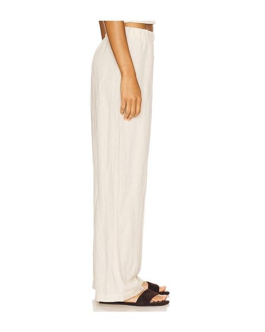 PERFECTWHITETEE White Woven Linen Pant