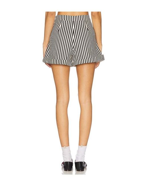 Simon Miller Black Como Linen Shorts