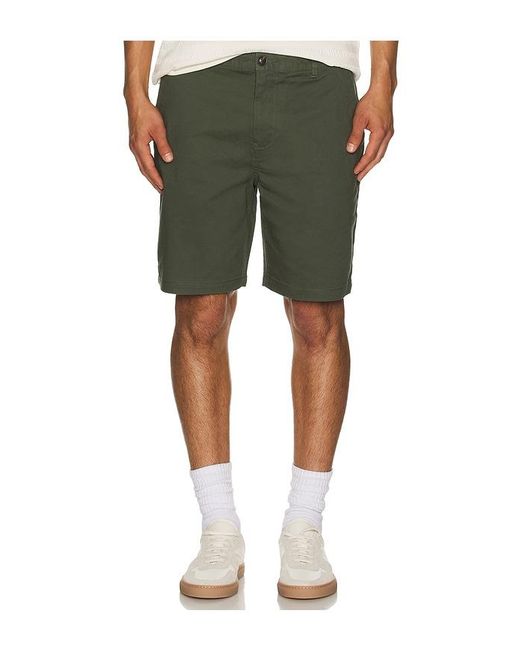 Scotch & Soda Green Stuart Washed Shorts for men