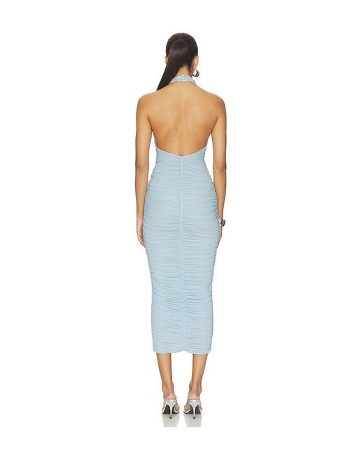 Maygel Coronel Blue Axis Maxi Dress