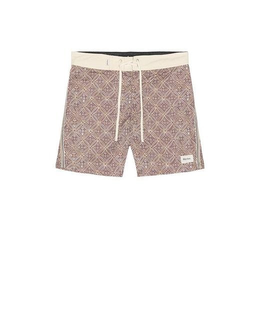 Rhythm Brown Heritage Java Swim Trunk for men