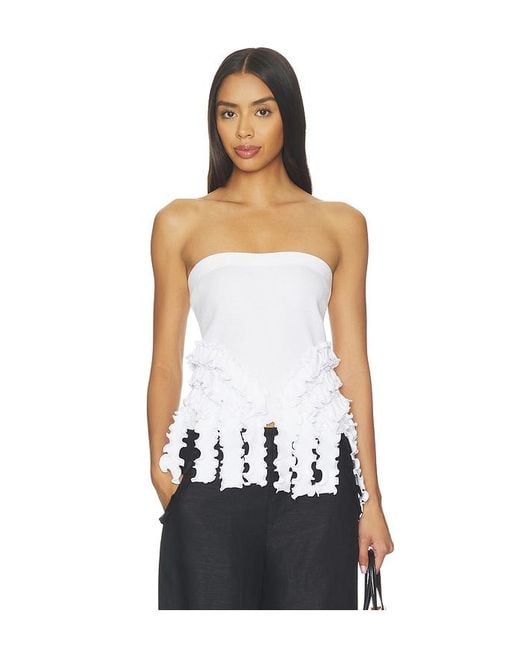 OperaSPORT White Cara Seamless Top