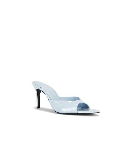 Black Suede Studio White Brea 80 Mule