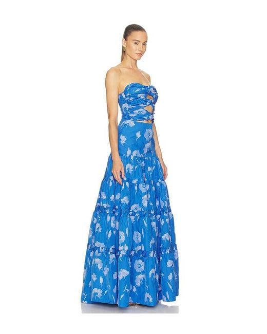 Alexis Blue Lucente Maxi Dress