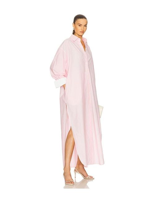 Helsa Pink Oversized Shirt Dress