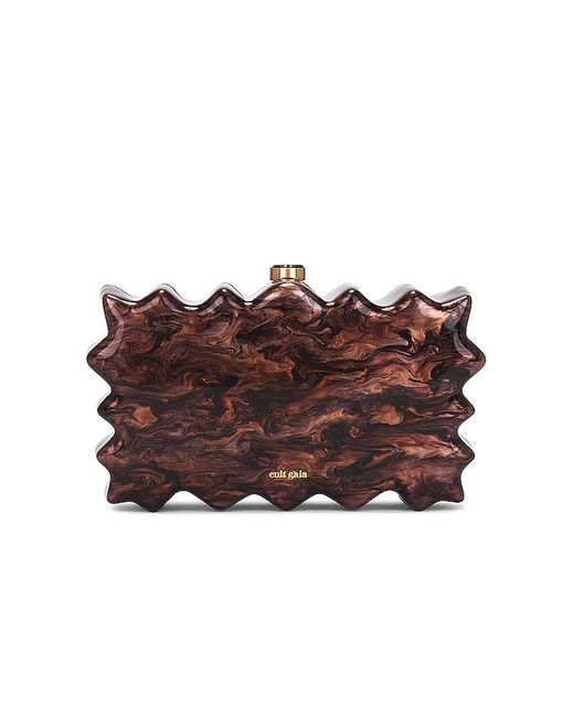 Cult Gaia Brown Paloma Clutch