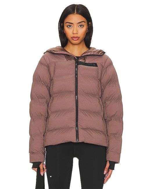 On Shoes Brown Challenger Puffer Jacket