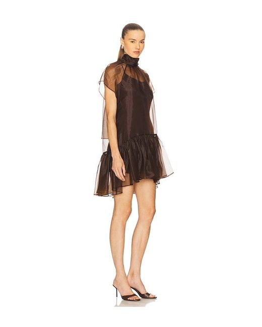Jonathan Simkhai Brown Beaux Tiered Mini Dress