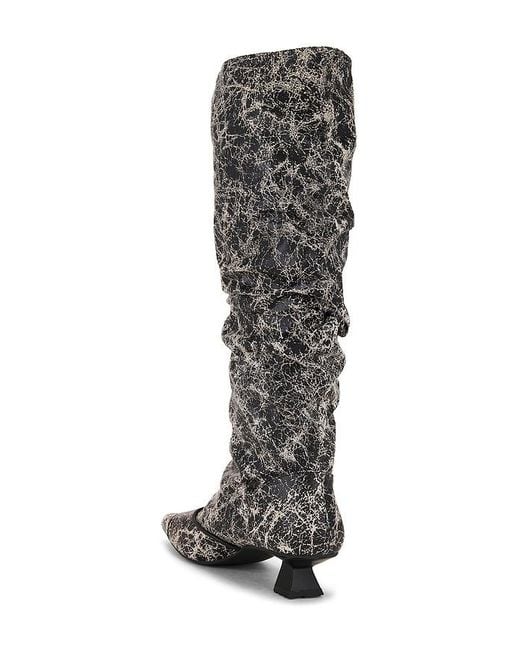 Dirt Black Boot Gathered
