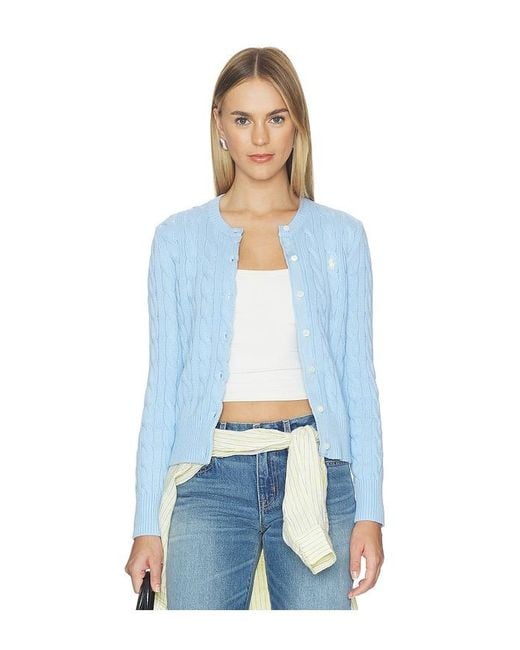 Polo Ralph Lauren White Cotton Long Sleeve Cardigan