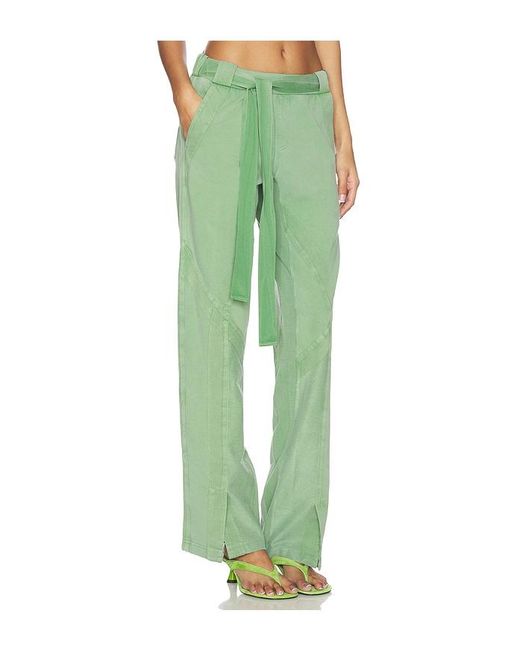 The Attico Green Long Sweatpant