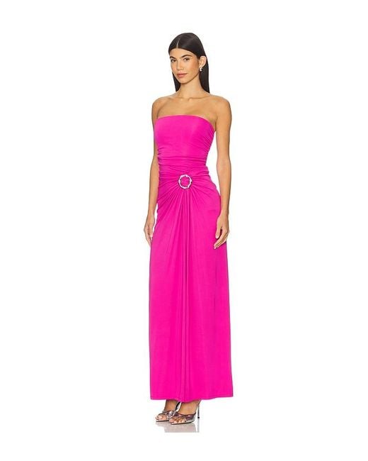 Jonathan Simkhai Pink Emma Bustier Gown