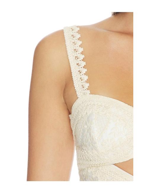 PATBO White Bertha Lace Top