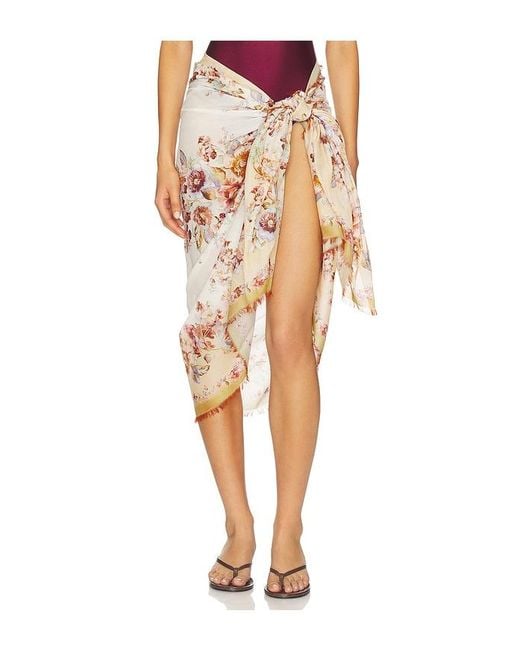 Zimmermann Multicolor Printed Cotton Pareo