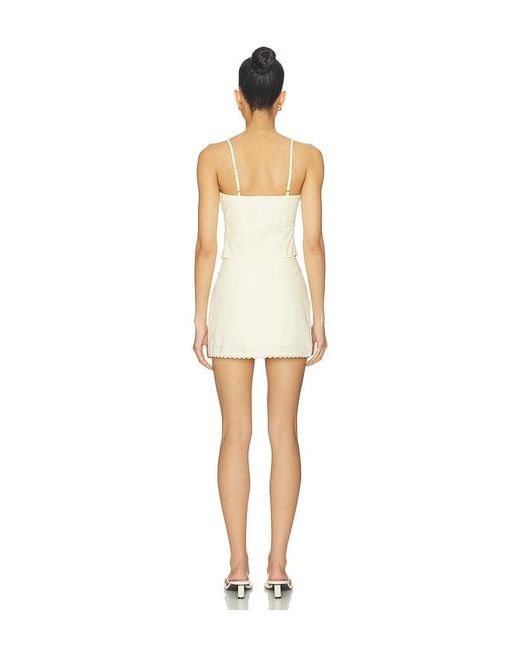MORE TO COME White Mylah Mini Skirt Set