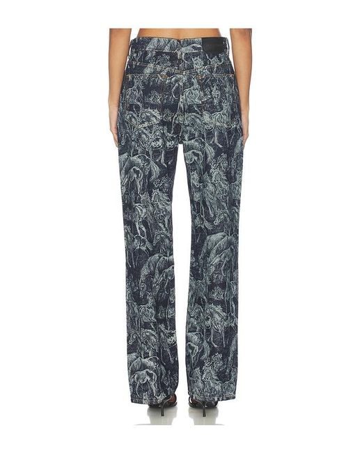 AllSaints Blue Blake Wide Leg