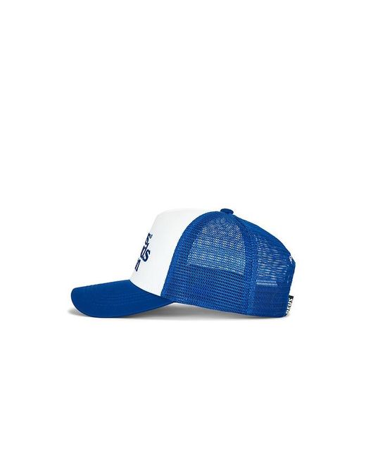 Deus Ex Machina Blue Strata Trucker Hat for men