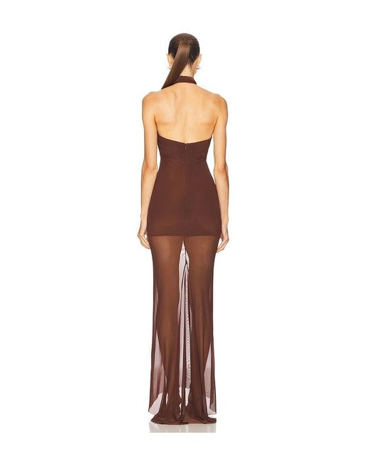 Amanda Uprichard Brown X Revolve Alaina Gown