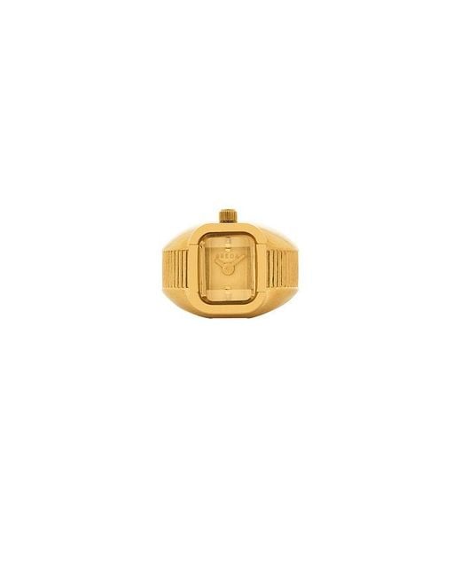Breda White Nocturne Watch Ring