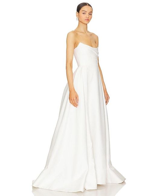 SAU LEE White Barbara Gown