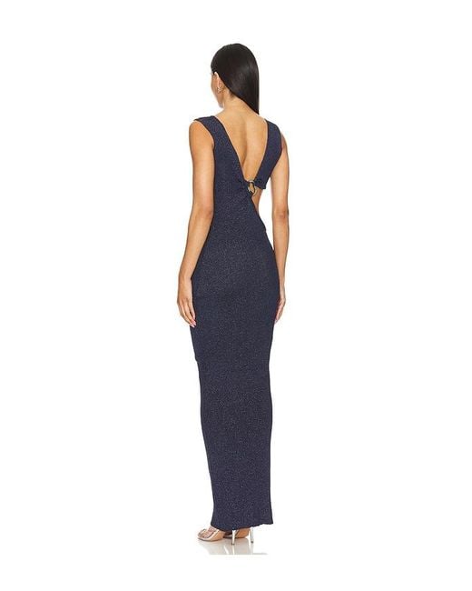 Maxivestido Brigitte En Color Azul Marino Talla En Baobab de color Blue