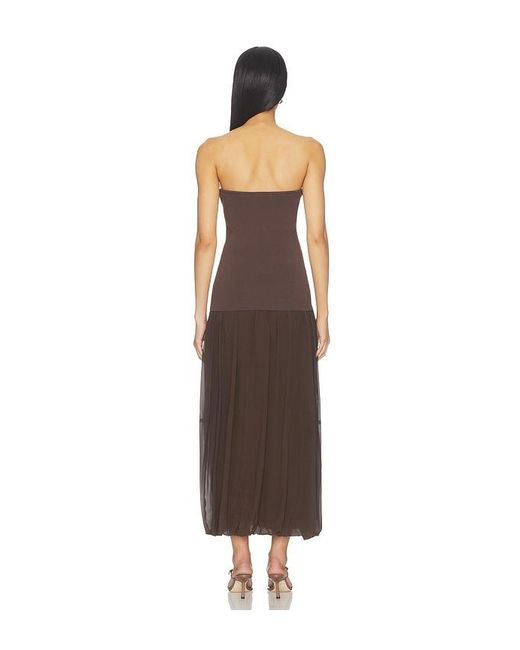 St. Agni Multicolor Strapless Balloon Hem Dress