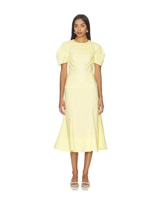 Camila Coelho Yellow Flora Top