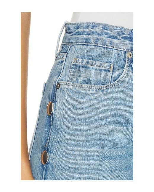 Blank NYC Blue Franklin High Rise Straight Leg