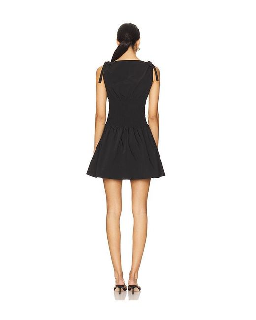 Amanda Uprichard Black Riviera Mini Dress