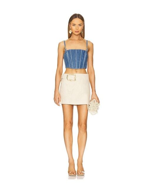 Cult Gaia Blue Lauren Top