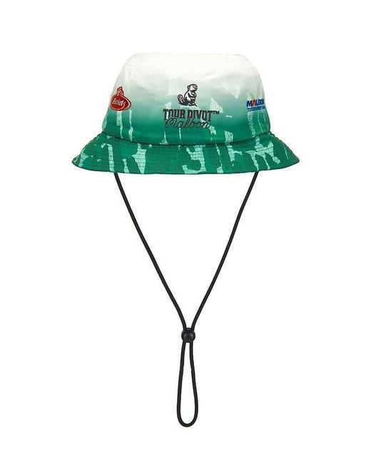 Malbon Green X Golf & Bass Club Sponsors Bucket Hat for men