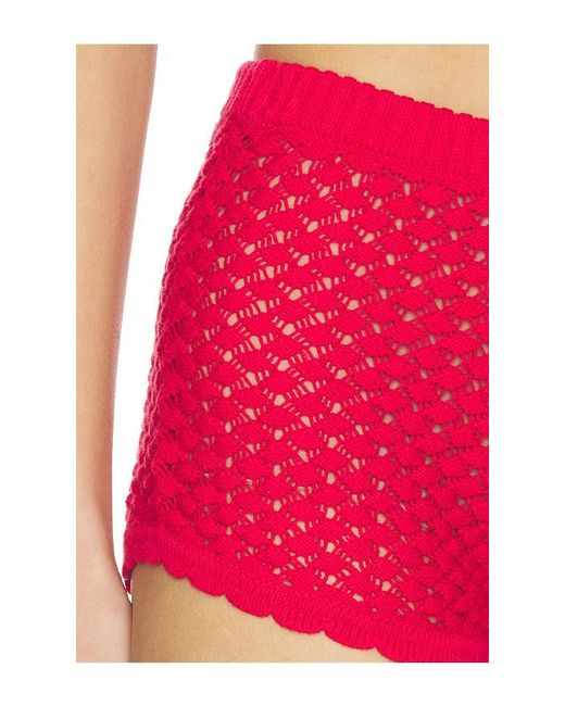 Lovers + Friends Pink Daniella Pointelle Short