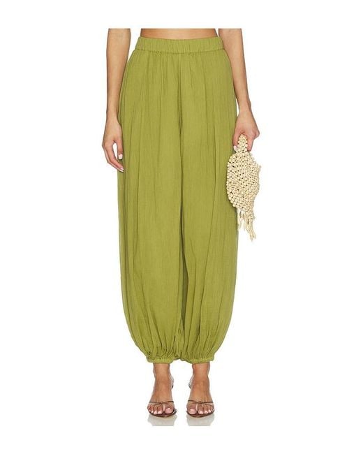 Rococo Sand Green Harem Pants