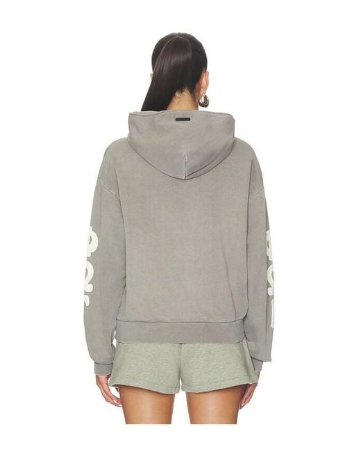 Fear Of God Gray 90's Fleece Hoodie