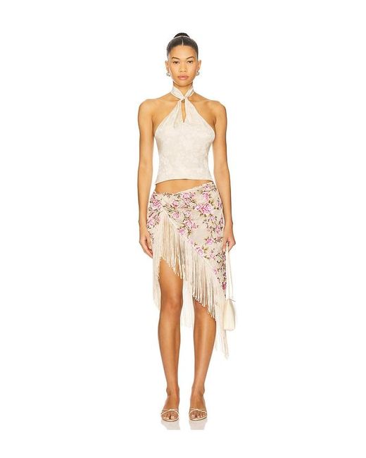 TOP SANS MANCHES ESME en Ivory For Love & Lemons en coloris White