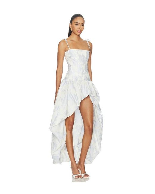 Amanda Uprichard White Ophelia Maxi Dress