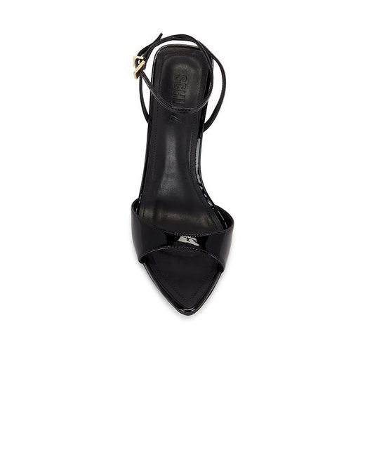 SCHUTZ SHOES Black Elodie Buckle Sandal