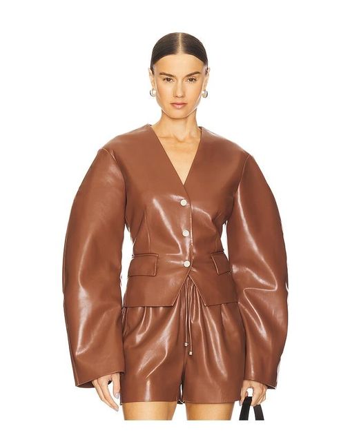 Nanushka Brown Kiyo Blazer