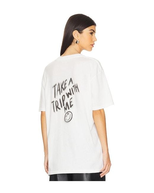 Anine Bing White Walker Trip Tee
