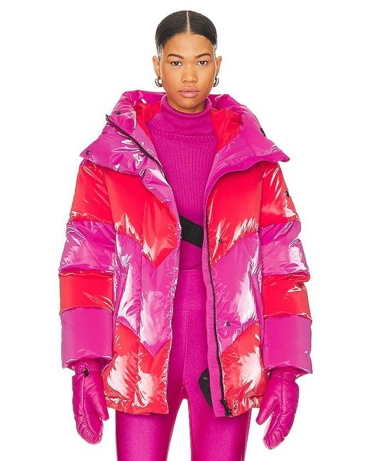 Goldbergh Pink Candy Cane Ski Jacket