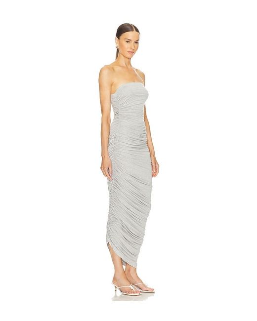 Norma Kamali White Strapless Diana Gown