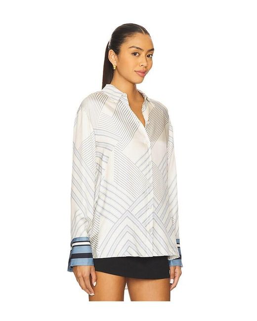Veronica Beard White Delila Blouse