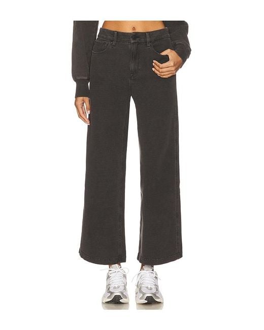 GOOD AMERICAN Black Jeanius Cropped Good Skate