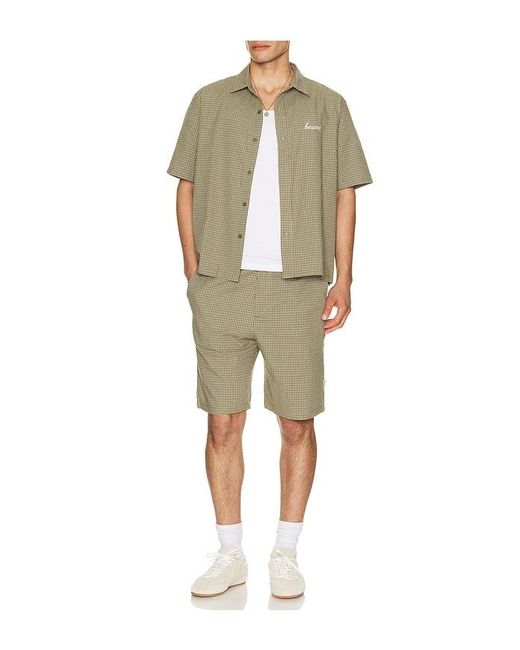 BOUND Natural Gingham Shorts for men