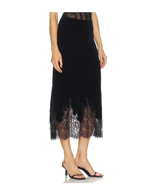 Cami NYC Black Georgiana Velvet Skirt