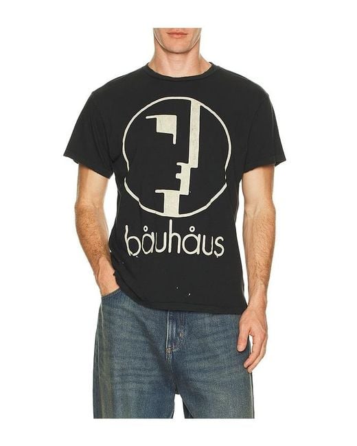 MadeWorn Black Bauhaus 90's Crew Tee for men